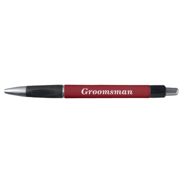 Name of Groomsman and Date Rubber Grip (Front)