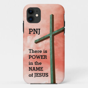 NAME OF JESUS   Monogram   Christian iPhone 11 Case