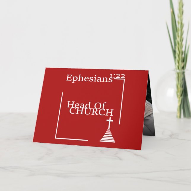 Name of Our God Jesus Christ Photo Greeting Card (Front)