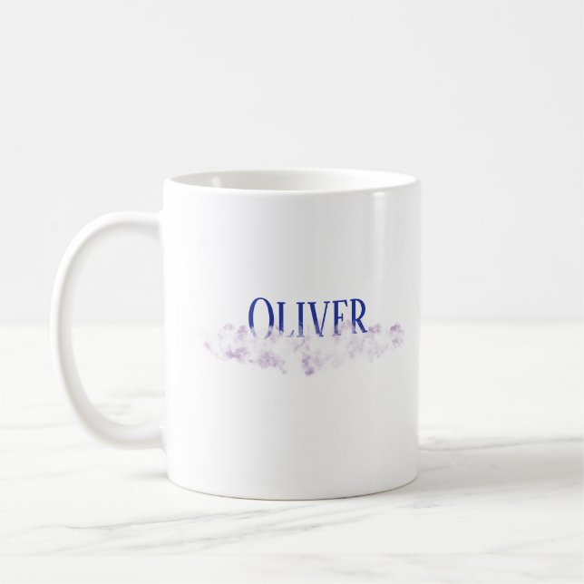 Name on cloud Unicorn mug (Left)