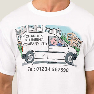 Name on Company Van Small Business Owner T-Shirt