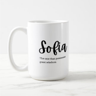 Name on Mug: Sofia  Coffee Mug