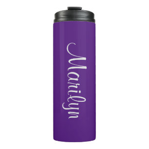 Name on Purple Matching Design 12oz Thermal Tumbler