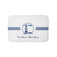 Name or Boat Nautical Classic Lighthouse Navy