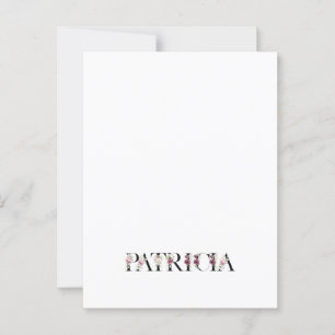 Name Patricia Postcard