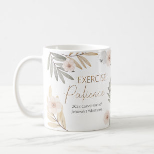Name Personalised 2023 JW Exercise Patience  Coffee Mug