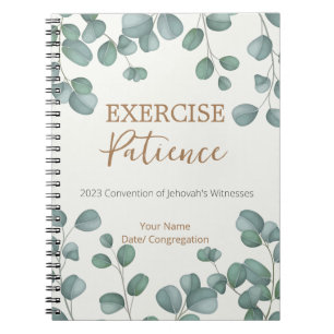 Name Personalised 2023 JW Exercise Patience Notebook