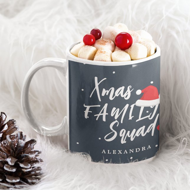 Name personalised Christmas family squad script  Coffee Mug (Creator Uploaded)