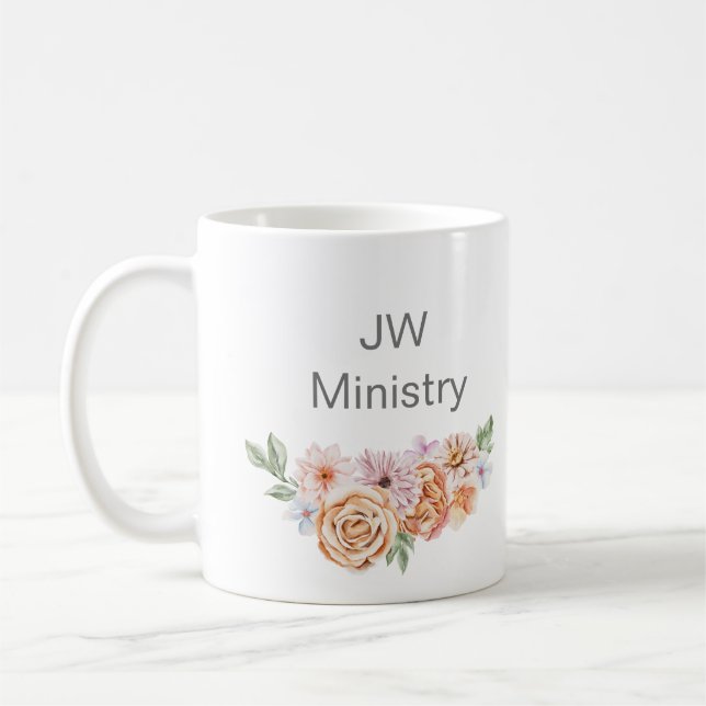 Name Personalised JW Ministry Letter Writing Fuel Coffee Mug (Left)