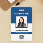 Name Photo Logo QR Code Corporate Employee ID Card
