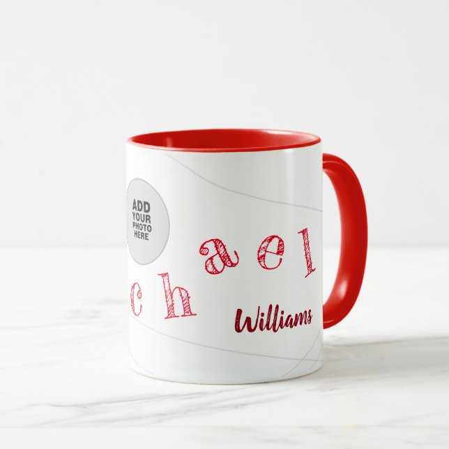 Name & photo mug (Front Right)