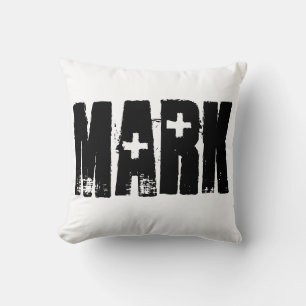 Name Pillow Black and White Personalised