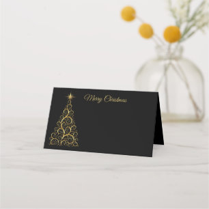 Name Place Card-Christmas Tree Card