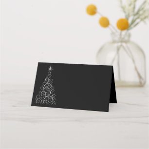 Name Place Card-Christmas Tree Card