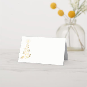Name Place Card-Christmas Tree Place Card