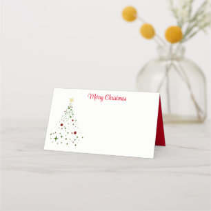 Name Place Card-Christmas Tree Place Card
