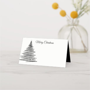 Name Place Card-Christmas Tree Place Card