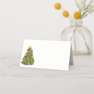 Name Place Card-Christmas Tree Place Card