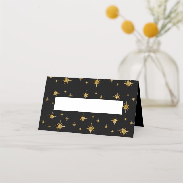Name Place Card-Starry Night Place Card (Front)