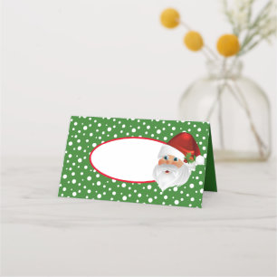 Name Place Cards-Christmas Santa Place Card