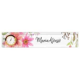 Name Plate Floral