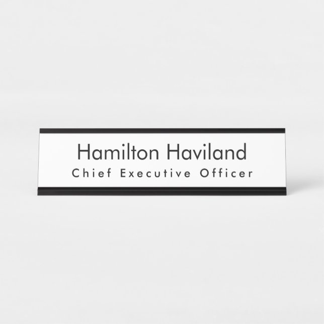 Name Plate for Desk or Wall HAMbyWG (Front)