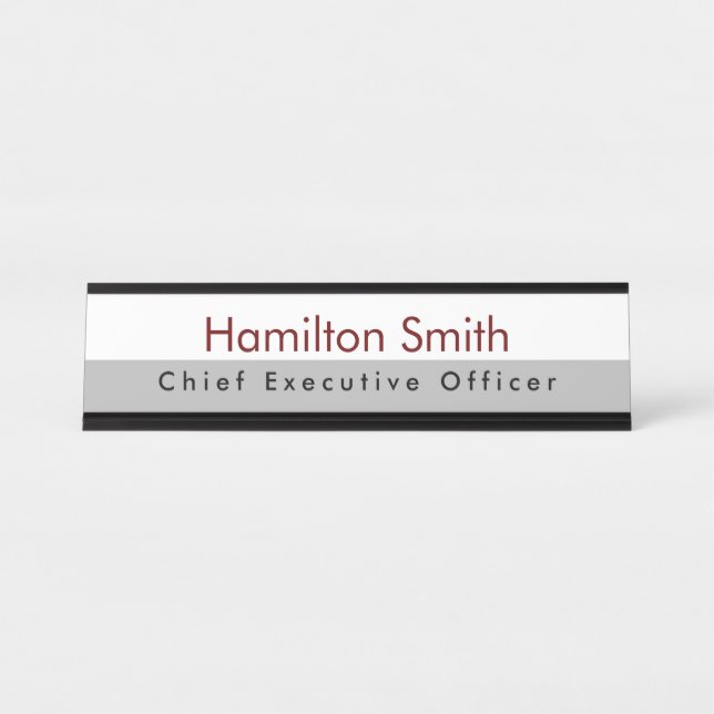 Name Plate for Desk or Wall HAMbyWG (Front)