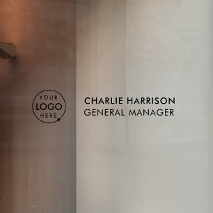 Name Plate   Glass Door Business Logo Transparent