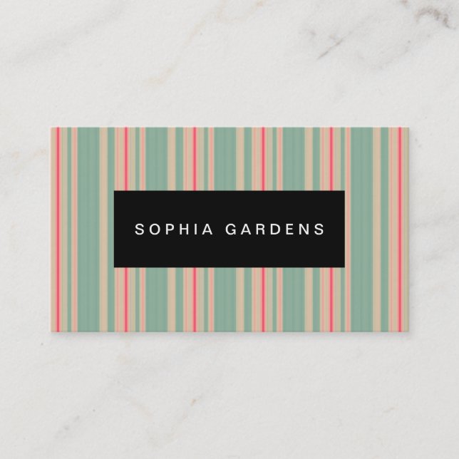 Name Plate - Stripes 310515 (7) Business Card (Front)