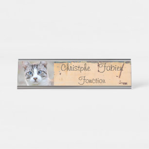 Name plates cat 2 . animals .