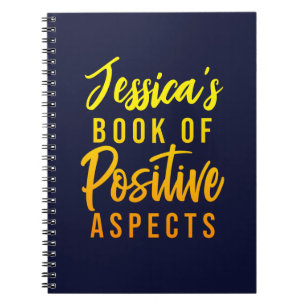 Name Positive Aspects Blue Yellow Text Notebook