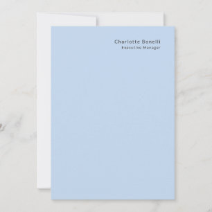 Name Professional Modern Minimalist Blue