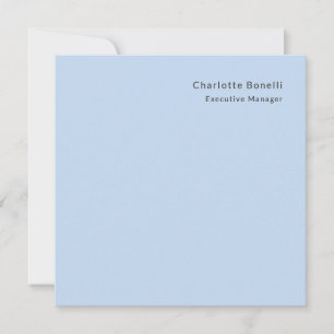 Name Professional Modern Minimalist Blue