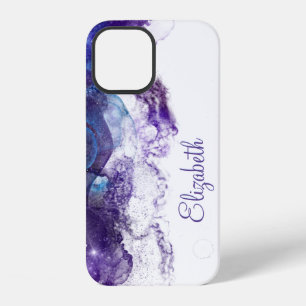 Name Purple Blue Galaxy iPhone 12 Case