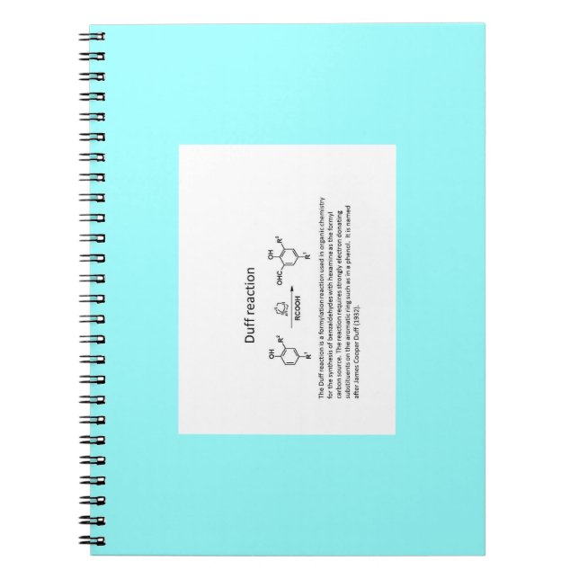Name reaction Note Notebook (Front)