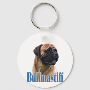 Name Red Bullmastiff Key Ring