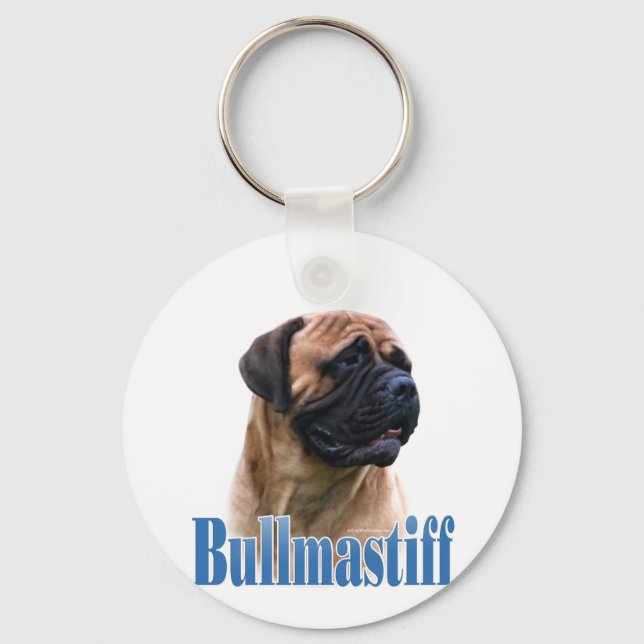 Name Red Bullmastiff  Key Ring (Front)