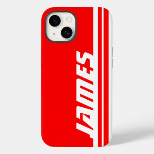 Name red & white stripe sport iphone 5 case