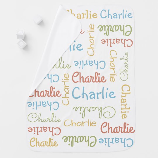 Name Repeating Custom baby blanket