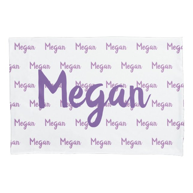 Name Repeating Custom Pillow case (Front)