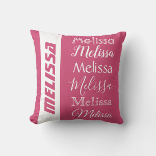 Name Repeating custom pillows