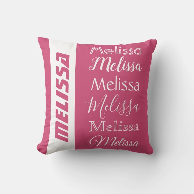 Name Repeating custom pillows (Front)