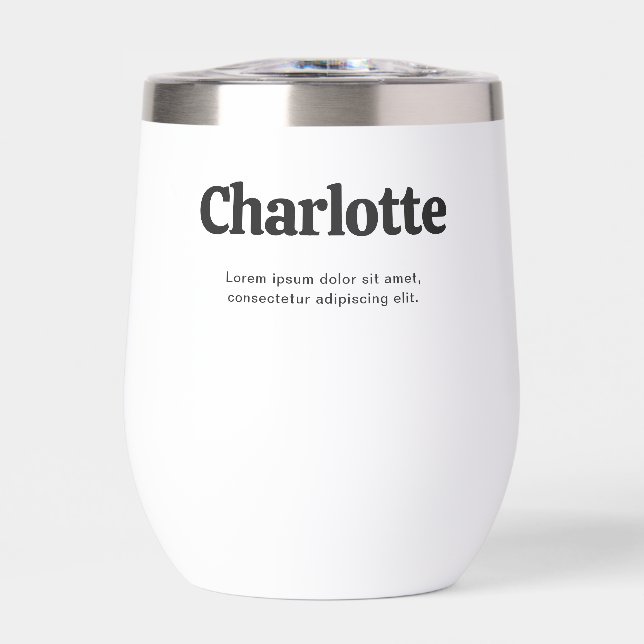 Name Retro Bold White (Front)