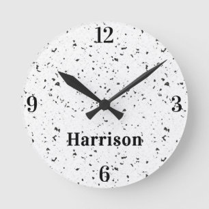 Name    Retro Home Office Terrazzo Chips 8-in Round Clock