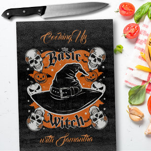 Name Retro Witch Board Modern Text Halloween Theme