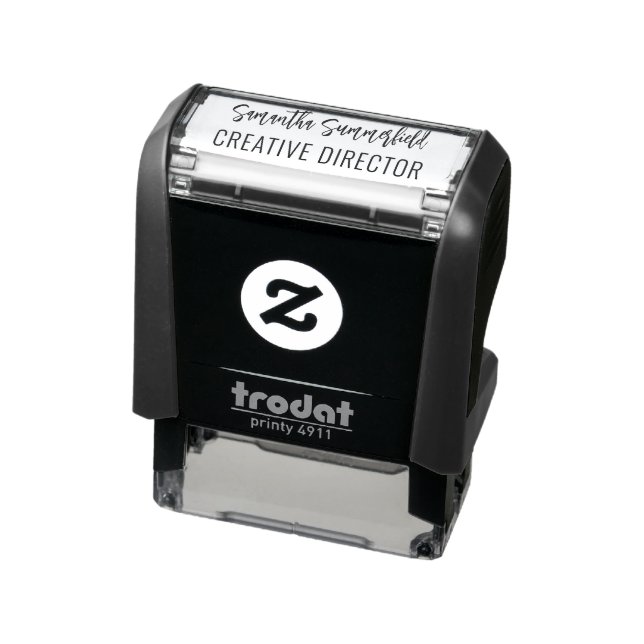 Name Signature and Job Title Self-inking Stamp (Product)