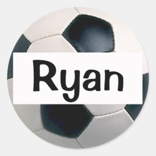 Name Soccer Ball Stickers