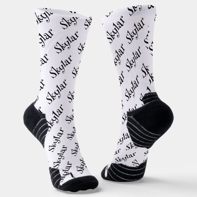 Name Socks (Angled)