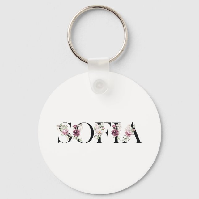 Name Sofia. Key Ring (Front)