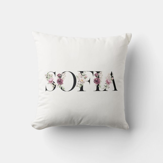 Name Sofia.My name is Sofia Cushion (Front)